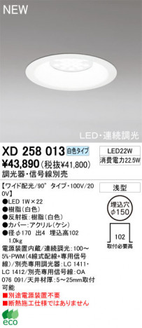 ODELIC �����ǥ�å� ������饤�� XD258013 �򿧥����� LED odelic xd258013