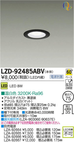 ʼ̿DAIKO ŵ LED饤 LZD-92485ABV