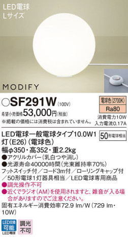 Panasonic LED  SF291W ᥤ̿