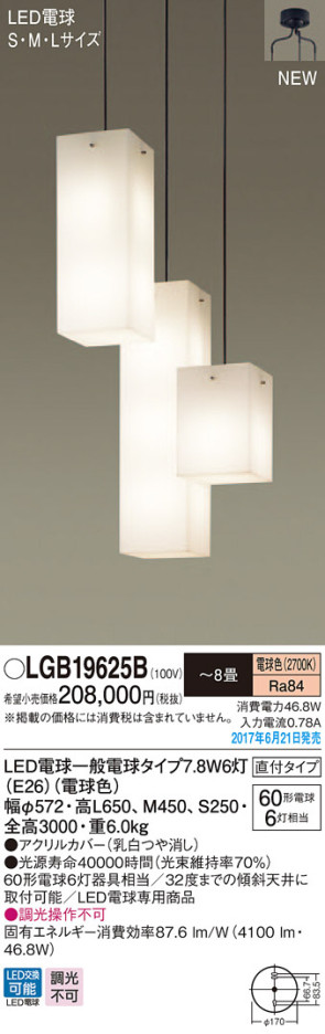 Panasonic LED ǥꥢ LGB19625B ᥤ̿