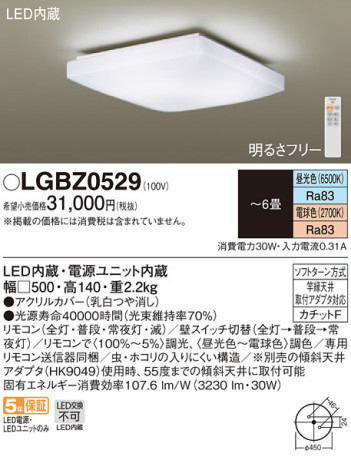 Panasonic LED ݥ󥰥饤 LGBZ0529 ᥤ̿