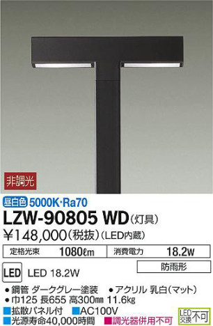 ʼ̿DAIKO ŵ ȥɥϥݡ() LZW-90805WD