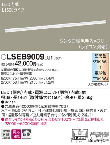 Panasonic ۲ LSEB9009LU1 ᥤ̿