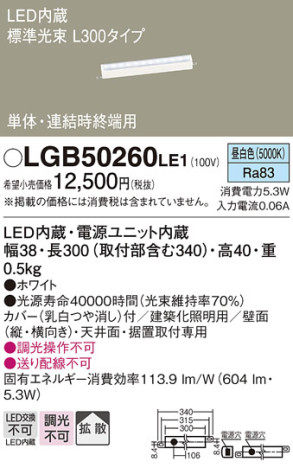 Panasonic ۲ LGB50260LE1 ᥤ̿