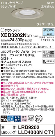 Panasonic 饤 XED3202NCT1 ᥤ̿