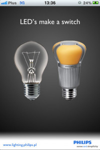Philips LED switch for iPhone app