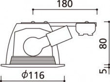 ODELIC ǥå OD062549 OD062549 饤 Ǯ ߥ˥ץȥ  ѥ֥å|ץ饤١|ư| 饤 ⵤ̩ײSGI Ǯ