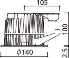 ODELIC ǥå XD258204 XD258204 饤 LED LED  ¾ 饤 ͷʰ̷