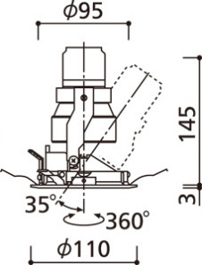 ODELIC �����ǥ�å� ������饤�� XD403216H �����ˡ��