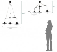 DI CLASSE Bacino flat3 lamp / LP3085BK ̿1