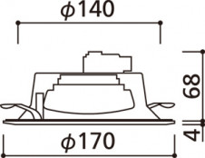 ODELIC �����ǥ�å� LED ������饤�� OD361007LD �̿�3