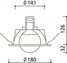 ODELIC �����ǥ�å� ������饤�� OD007314LD �̿�3