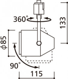 ODELIC �����ǥ�å� ���ݥåȥ饤�� OS047284P1 �̿�4