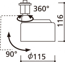 ODELIC �����ǥ�å� ���ݥåȥ饤�� OS256194ND �̿�3