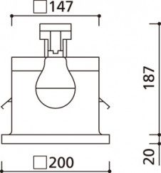 ODELIC �����ǥ�å� ������饤�� OD063007ND1 �̿�3