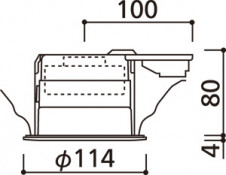ODELIC �����ǥ�å� ������饤�� OD361419MLD �̿�3