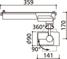 ODELIC �����ǥ�å� ���ݥåȥ饤�� OS030008BC �̿�3