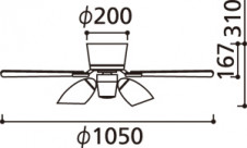 ODELIC �����ǥ�å� ������󥰥ե��� WF419LC1 �̿�6