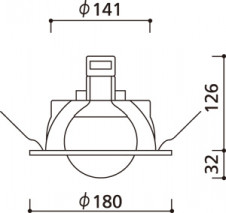 ODELIC �����ǥ�å� ������饤�� OD007314ND1 �̿�3
