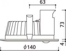 ODELIC �����ǥ�å� ������饤�� OD261169 �̿�6