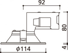 ODELIC �����ǥ�å� ������饤�� OD261895 �̿�2