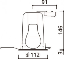 ODELIC �����ǥ�å� ������饤�� OD361148BR �̿�5