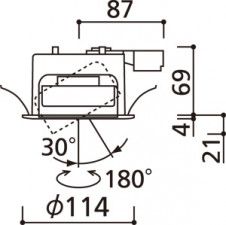 ODELIC �����ǥ�å� ������饤�� OD361244WD �̿�4