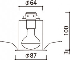 ODELIC �����ǥ�å� ������饤�� OD361313LD �̿�3