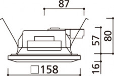 ODELIC �����ǥ�å� ������饤�� OD361328LD �̿�3