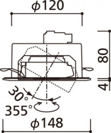 ODELIC �����ǥ�å� ������饤�� OD361362LD �̿�4