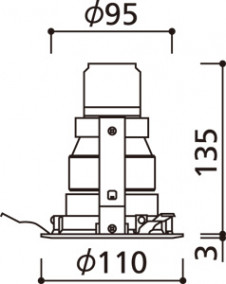 ODELIC �����ǥ�å� ������饤�� XD403106 �̿�3