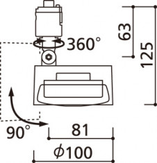 ODELIC �����ǥ�å� ���ݥåȥ饤�� OS256575WD �̿�3
