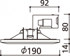 ODELIC �����ǥ�å� ������饤�� OD261686R �̿�5