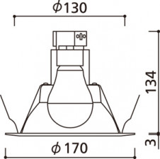 ODELIC �����ǥ�å� ������饤�� OD301081ND �̿�3