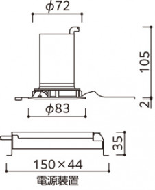 ODELIC ǥå 饤 XD603160HC ̿5