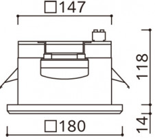 ODELIC �����ǥ�å� ������饤�� OD301264LR �̿�5