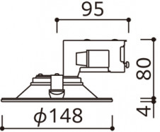 ODELIC ǥå ƥꥢ饤 OD261819R ̿2