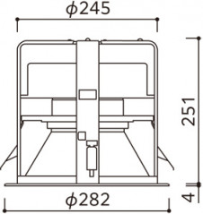 ODELIC �����ǥ�å� LED ������饤�� XD301106 �̿�4