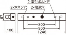 ODELIC �����ǥ�å� LED �١����饤�� XG554035R �̿�4