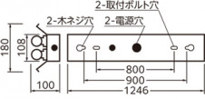 ODELIC �����ǥ�å� LED �١����饤�� XG554511R �̿�4