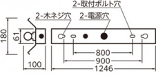 ODELIC �����ǥ�å� LED �١����饤�� XG554512R �̿�4