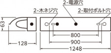 ODELIC �����ǥ�å� LED �١����饤�� XL551534R1 �̿�4