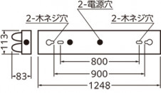ODELIC �����ǥ�å� LED �١����饤�� XL551648R1M �̿�4