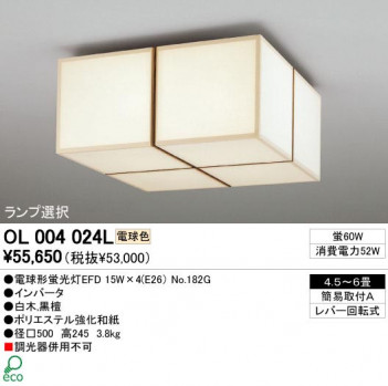 ODELIC �����ǥ�å� OL004024L OL004024L ������󥰥饤�� �ָ��� �ŵ���ָ���EFD ���� �¼�|�ѥ֥�å�|�ץ饤�١��� �����б����� ������󥰥饤�� ������ 4.5��6��|�����б����� ������󥰥饤�� ������ �ָ���