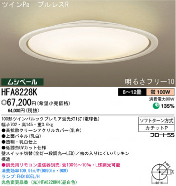 �ѥʥ��˥å��Ź� PANASONIC ������󥰥饤�� HFA8228K ���������Ϣ ������󥰥饤�� ���ʡ�TC̾���õ���� Milcrista 111��120