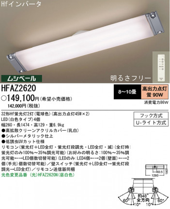 �ѥʥ��˥å��Ź� PANASONIC ������󥰥饤�� HFAZ2620 ���������Ϣ ������󥰥饤�� 91��100