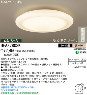 �ѥʥ��˥å��Ź� PANASONIC ������󥰥饤�� HFAZ7803K ���������Ϣ ������󥰥饤�� 101��110