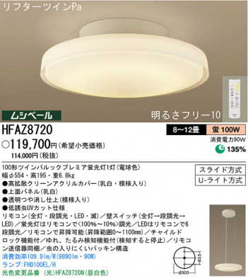 �ѥʥ��˥å��Ź� PANASONIC ������󥰥饤�� HFAZ8720 ���������Ϣ ������󥰥饤�� 81��90