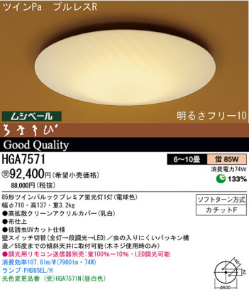 �ѥʥ��˥å��Ź� PANASONIC ������󥰥饤�� HGA7571 ���������Ϣ ������󥰥饤�� ���ʡ�TC̾���õ���� �Ϥʤ��� Υ�ݤ���� 391��400