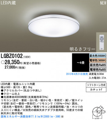 Panasonic LED ������� LGBZ0102 �ᥤ��̿�